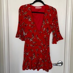Zara Red Floral Romper / Dress